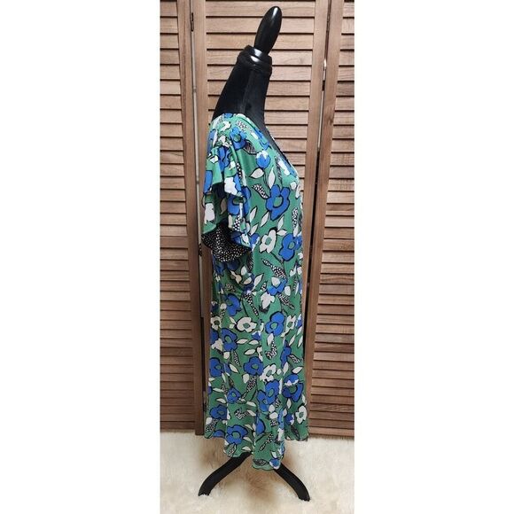 Cabi Women's Green Floral Celebrate Reversible 2-in-1, V-Neck Dress Plus Size 2X - Picture 5 of 9